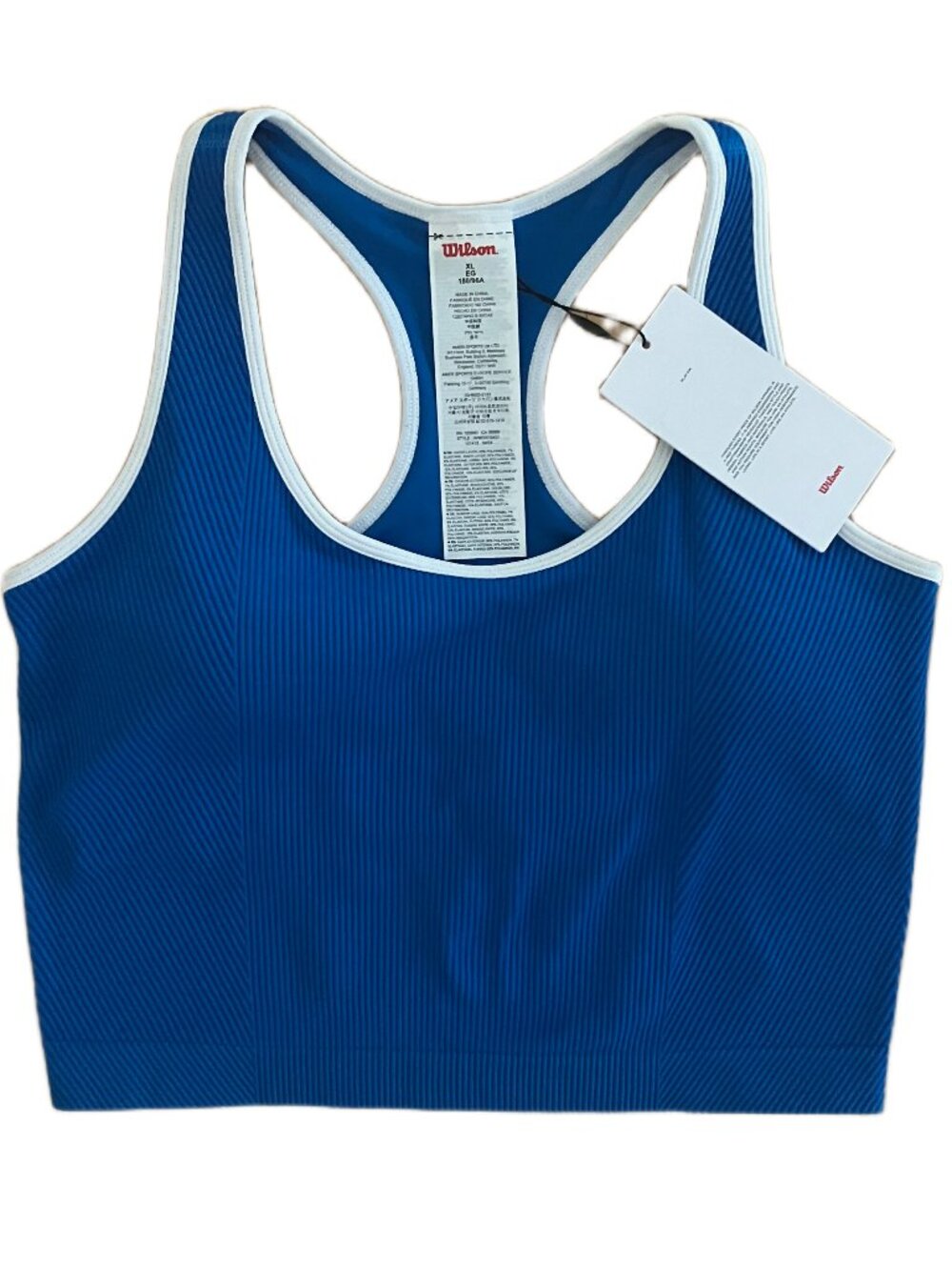 Wilson Women's Everyday Brami Tennis Tank Top Size XL Royal Blue NWT